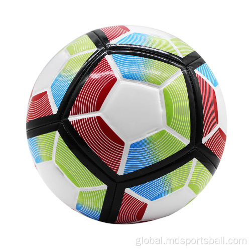 Machine Stitched Soccer Ball leather personalized cheap soccer ball in bulk Supplier